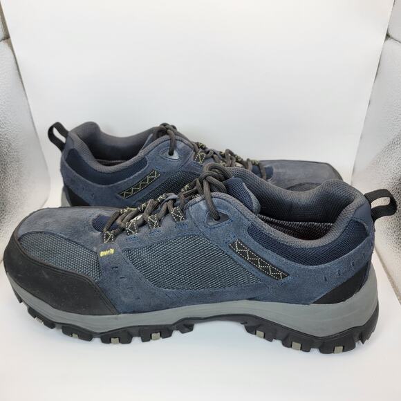 Skechers Work Bulklin Comp Toe Waterproof Shoes Mens 10.5 Navy Slip Resistant - Picture 5 of 11